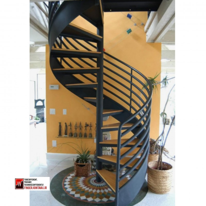 اسکلت فولادی پله ویلا سوئیسی کد ۱۶۱۷