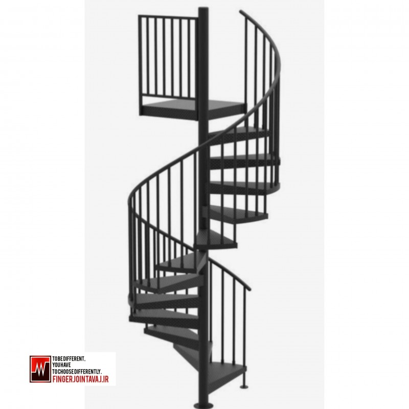 اسکلت فولادی پله ویلا سوئیسی کد ۱۶۱۸
