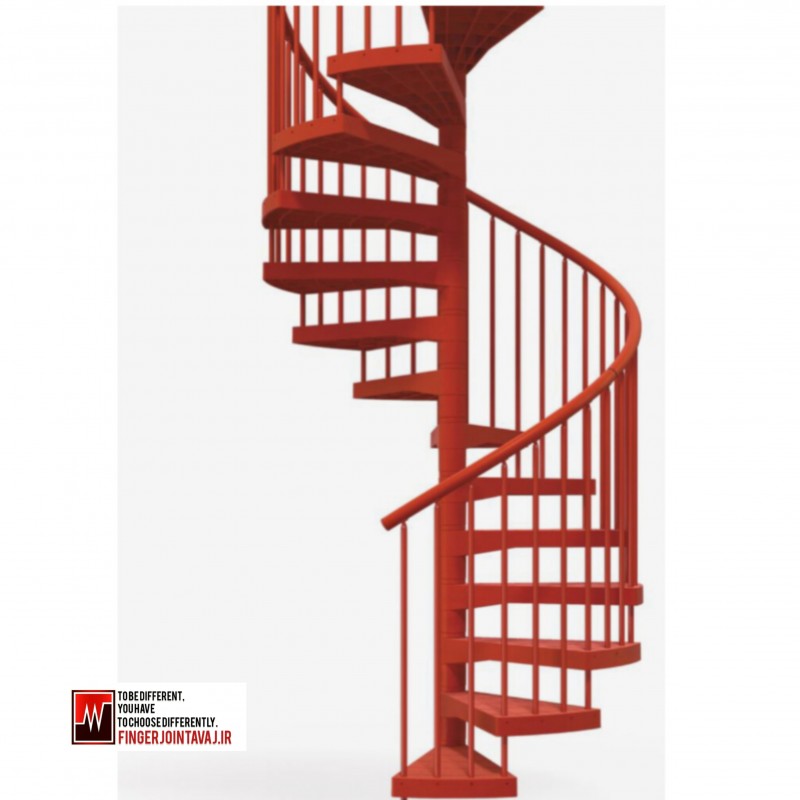 اسکلت فولادی پله ویلا سوئیسی کد ۱۶۱۹