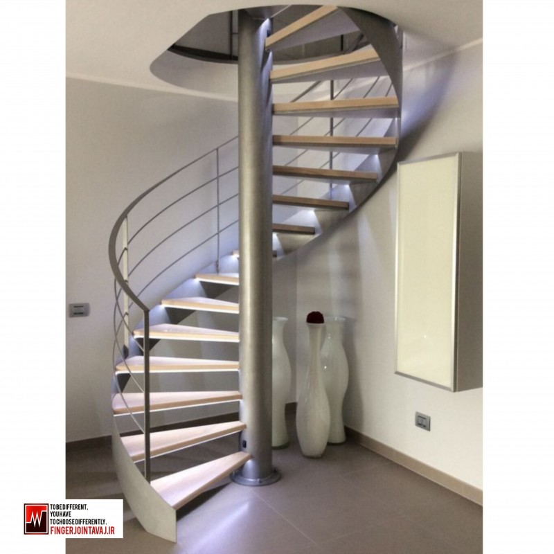 اسکلت فولادی پله ویلا سوئیسی کد ۱۶۲۵