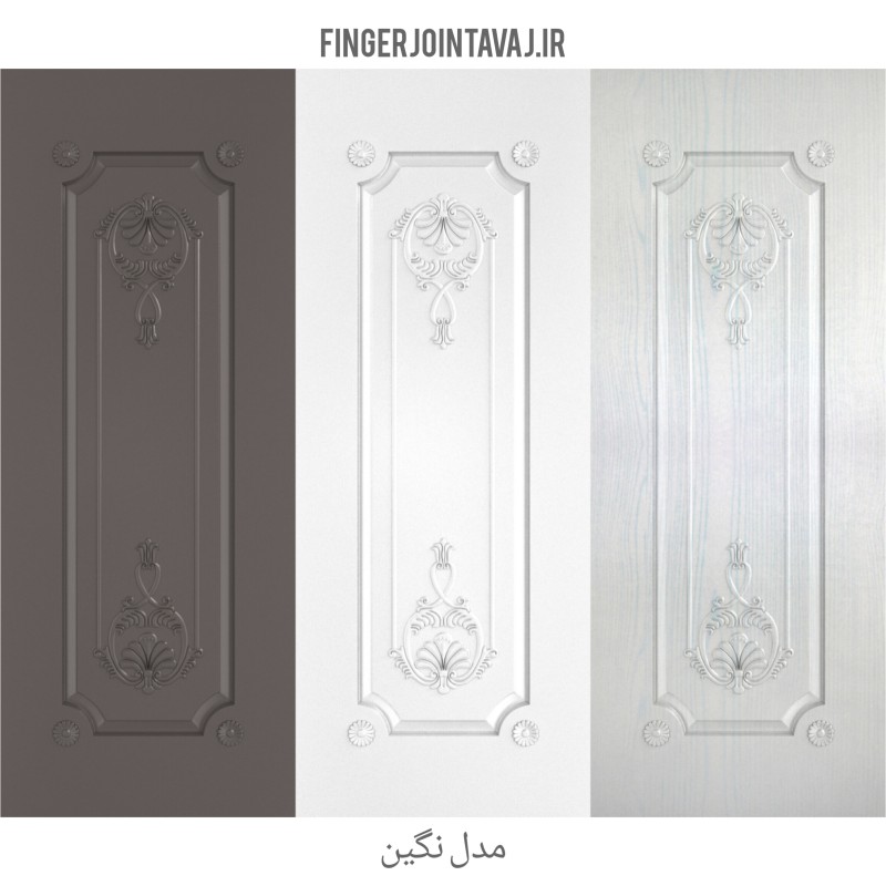 درب ملامینه رنگی مدل نگین