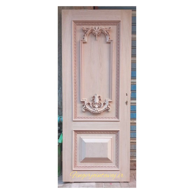 درب ورودی و اتاقی تک لنگه تمام چوب کد ۱۳۱۶