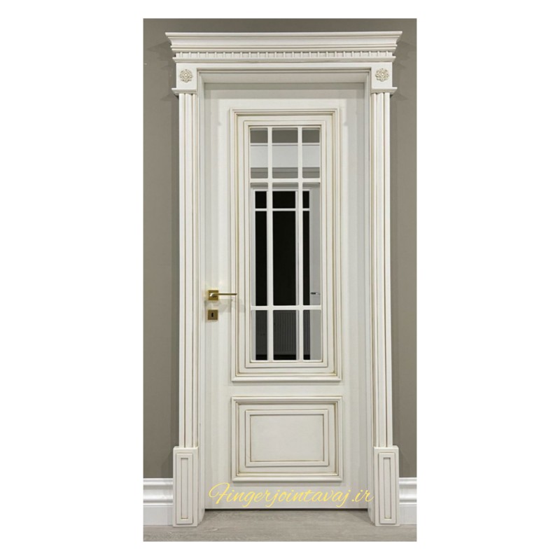 درب ورودی و اتاقی تک لنگه تمام چوب کد ۱۳۲۱