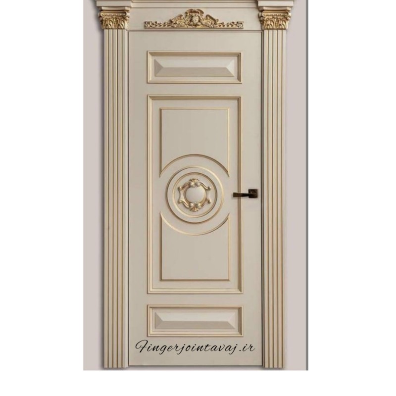 درب ورودی و اتاقی تک لنگه تمام چوب فینگر جوینت 3 لایه ،کد 1328