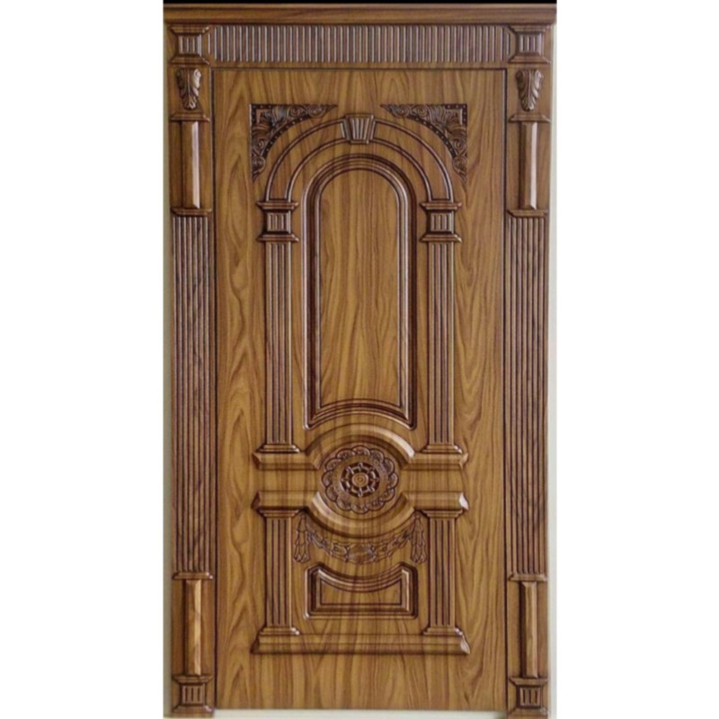 درب ورودی و اتاقی تک لنگه تمام چوب فینگر جوینت 3 لایه مدل 1145