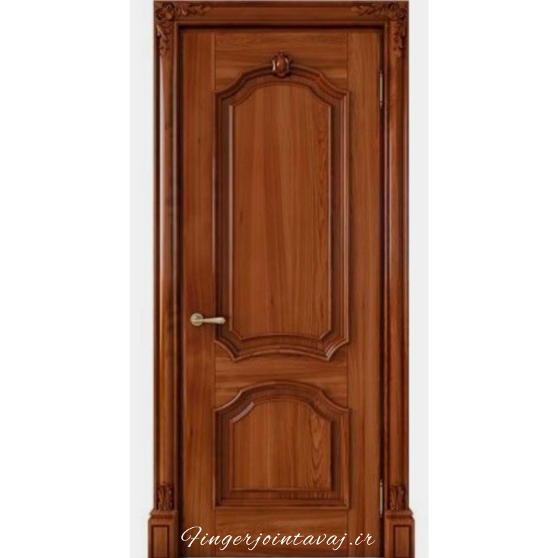 درب ورودی و اتاقی تک لنگه تمام چوب فینگر جوینت 3 لایه مدل 1162