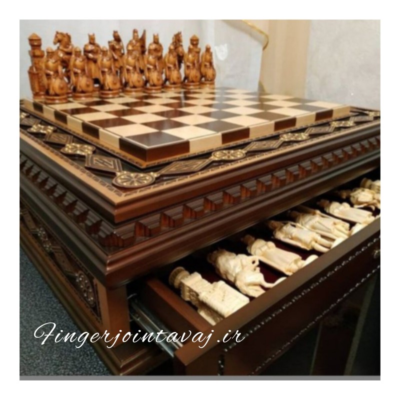 میز شطرنج ارتفاع  ژاپنی تمام چوب  کد ۱۴۱۵