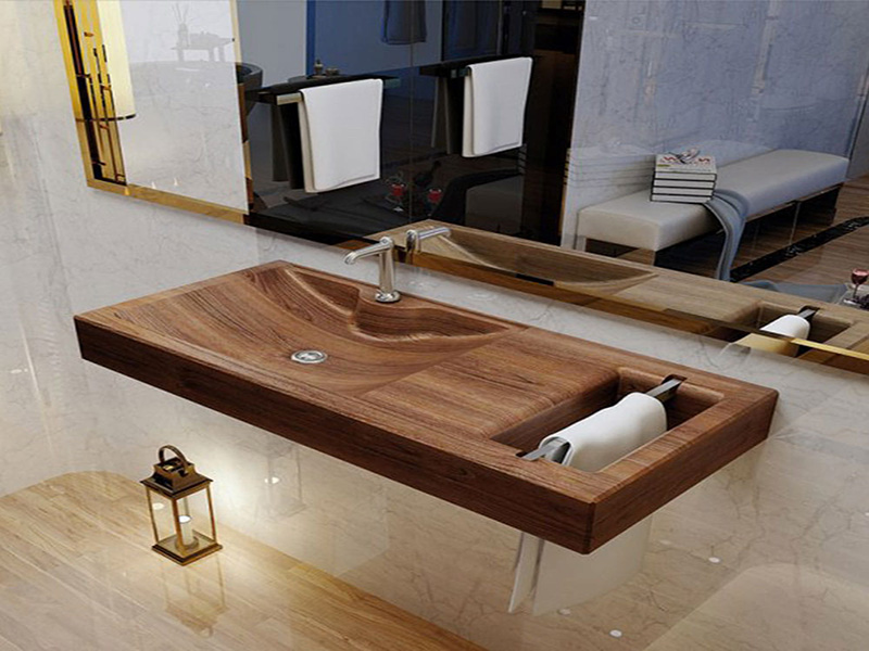 کاسه روشویی چوبی مدل آرش طرح ۲۳۱۱ . FJA