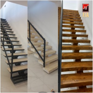 پله چوب طبیعی فینگر جوینت کد ۱۵۵۳ برند FJA