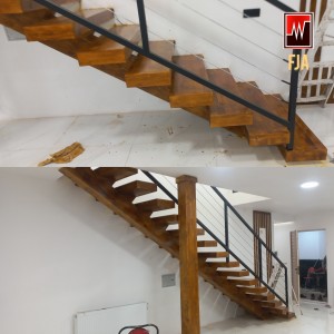 پله چوب طبیعی فینگر جوینت کد ۱۵۵۳ برند FJA