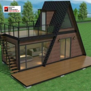 ویلا سوئیسی دوبلکس دو خواب ۹۷ متری برند FJA