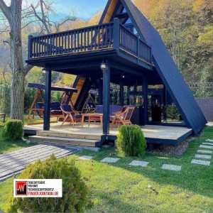 ویلا سوئیسی دوبلکس ۶۱ متری تک خواب تک تراس برند FJA