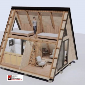 ویلا سوئیسی دوبلکس تک خوابه ۶۱ متری FJA