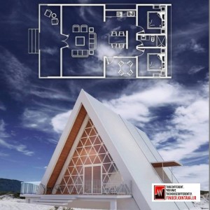 ویلا سوئیسی دوبلکس تک خوابه ۶۱ متری FJA