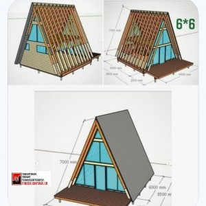 ویلا سوئیسی دوبلکس تک خوابه ۶۱ متری FJA
