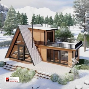 ویلا سوئیسی دوبلکس دو خواب ۹۷ متری برند FJA