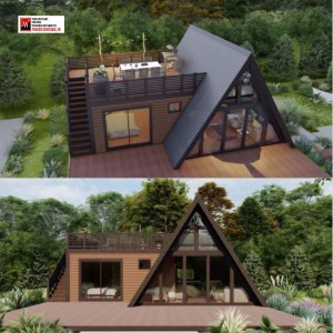 ویلا سوئیسی دوبلکس دو خواب ۹۷ متری برند FJA