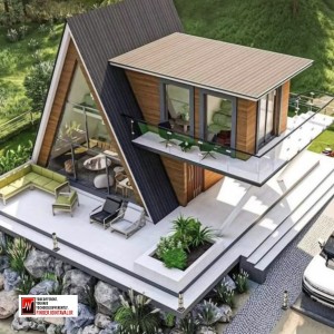 ویلا سوئیسی دوبلکس ۹۷ متری دو خواب برند FJA