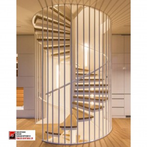 اسکلت فولادی پله ویلا سوئیسی کد ۱۶۱۴