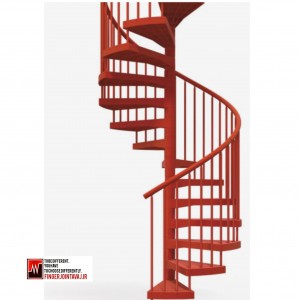 اسکلت فولادی پله ویلا سوئیسی کد ۱۶۱۹