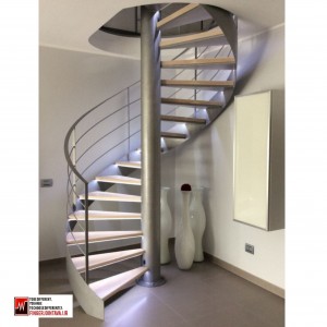 اسکلت فولادی پله ویلا سوئیسی کد ۱۶۲۵