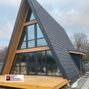 ورق شیروانی مشکی طرح سفال گالوانیزه کد ۱۷۱۲