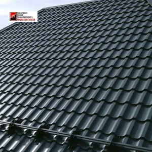 ورق شیروانی مشکی طرح سفال گالوانیزه کد ۱۷۱۲