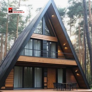 شیروانی مدل ذوزنقه مشکی پوشش ویلا سوئیسی