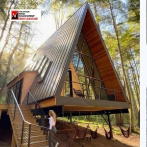 شیروانی مدل ذوزنقه مشکی پوشش ویلا سوئیسی