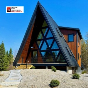 شیروانی مدل ذوزنقه مشکی پوشش ویلا سوئیسی