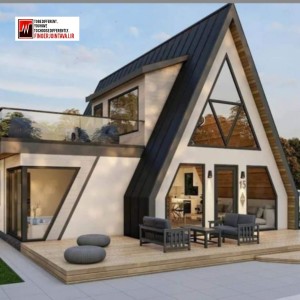 ویلا سوئیسی دوبلکس برند FJA متراژ ۸۰ الی ۱۰۰ متری