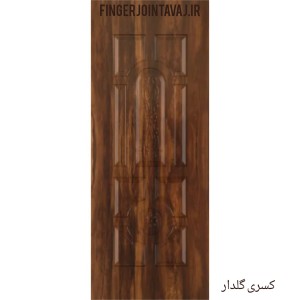 درب ملامینه رنگی مدل کسری گلدار