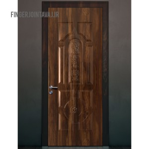 درب ملامینه رنگی مدل کسری گلدار