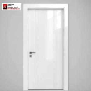 درب اتاقی ام دی اف روکش پی وی سی طراحی سی ان سی pvc,cnc,mdf کد ۱۲۲۵