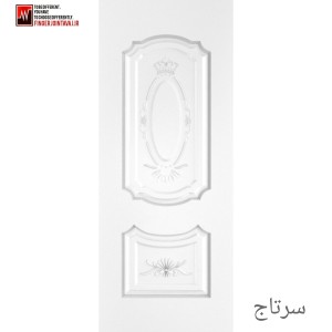 درب ملامینه رنگی طرح سرتاج