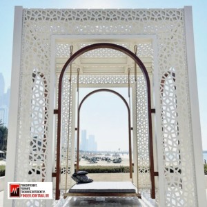 آلاچیق فلزی مشبک طرح سنتی کد ۱۳۴۵