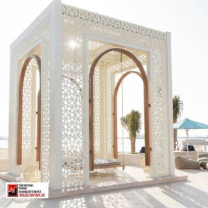 آلاچیق فلزی مشبک طرح سنتی کد ۱۳۴۵