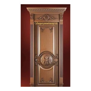 درب ورودی و اتاقی تک لنگه تمام چوب کد ۱۳۱۲