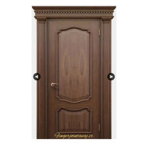 درب ورودی و اتاقی تک لنگه تمام چوب کد ۱۳۱۵