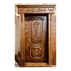 درب ورودی و اتاقی تک لنگه تمام چوب کد ۱۳۲۵