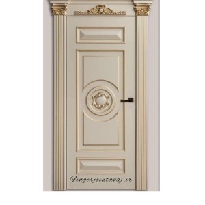 درب ورودی و اتاقی تک لنگه تمام چوب فینگر جوینت 3 لایه ،کد 1328
