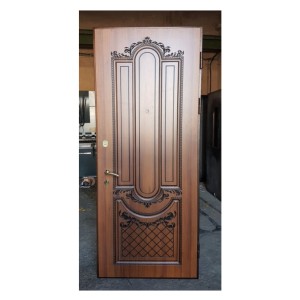 درب ورودی و اتاقی تک لنگه تمام چوب فینگر جوینت 3 لایه ،کد 1329