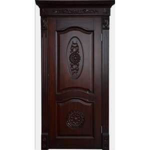 درب ورودی و اتاقی تک لنگه تمام چوب فینگر جوینت 3 لایه مدل 1144