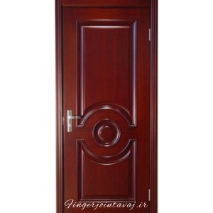 درب ورودی و اتاقی تک لنگه تمام چوب فینگر جوینت 3 لایه مدل 1151