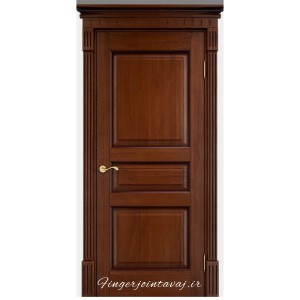 درب ورودی و اتاقی تک لنگه تمام چوب فینگر جوینت 3 لایه مدل 1154