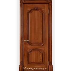 درب ورودی و اتاقی تک لنگه تمام چوب فینگر جوینت 3 لایه مدل 1162