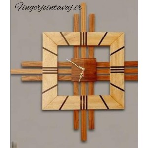 ساعت دیواری چوب طبیعی ، مدل  ۱۴۱۷