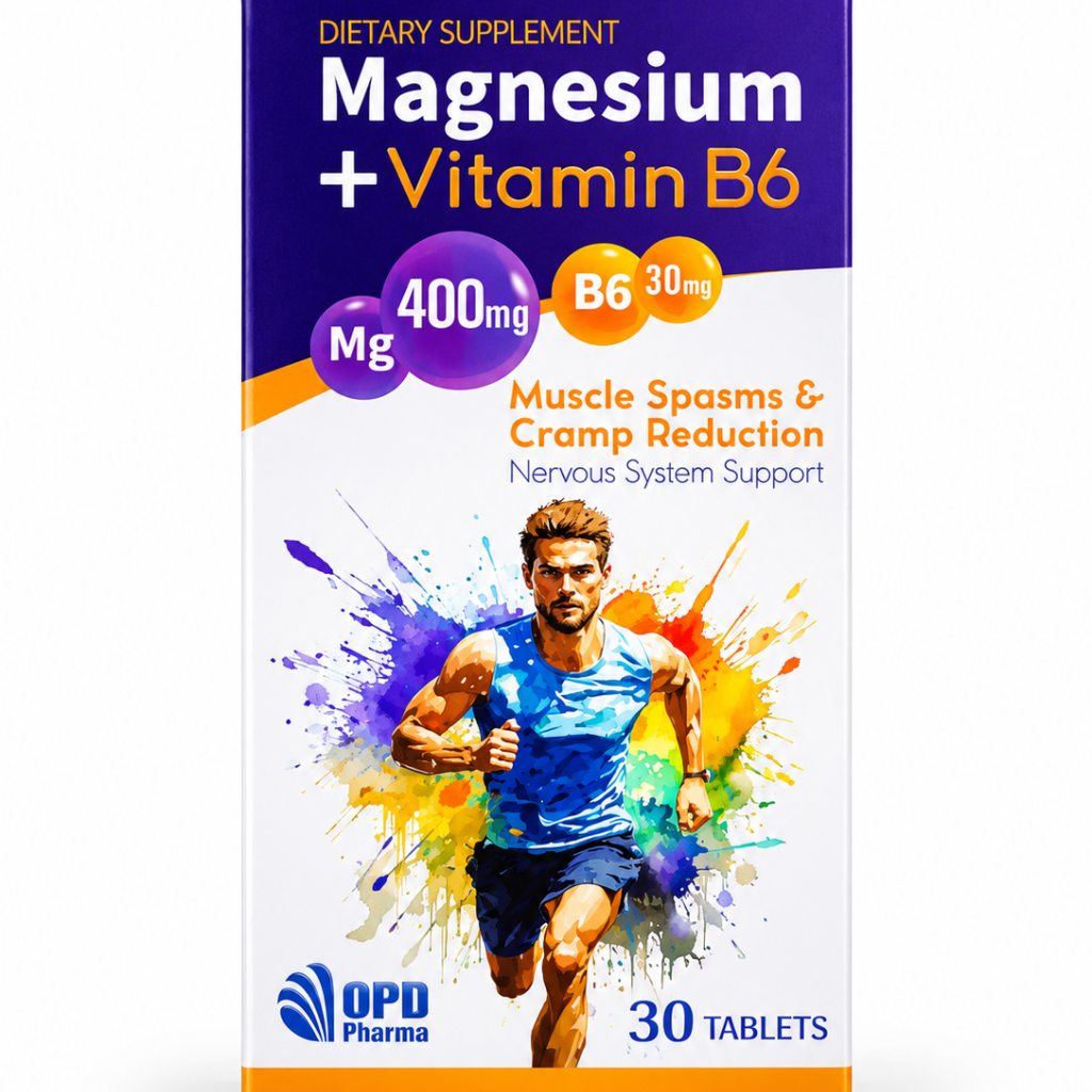 منیزیم + ب 6 , Magnesium+vitamin B6