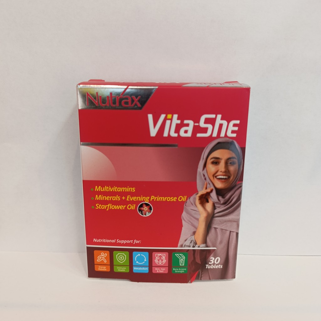 قرص مولتی ویتامین وایتا شی نوتراکس 30 عدد Nutrax Multivitamin Vita she