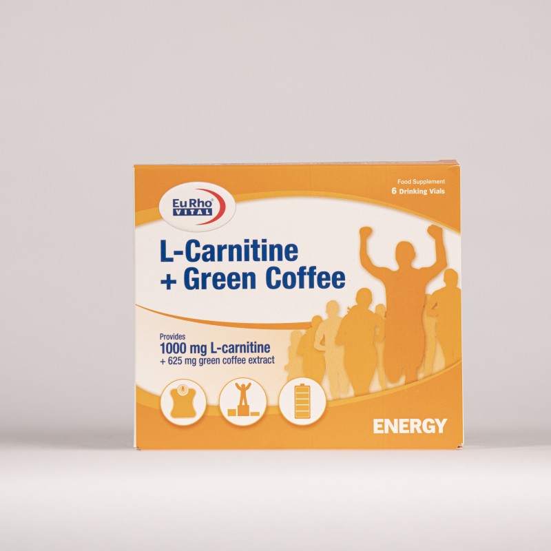 ویال خوراکی ال کارنیتین + قهوه سبز یوروویتال 6 عددی
